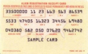 green card issued between 1977 and 1989|History Of Green Card .